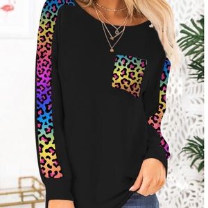 Colorful leopard print